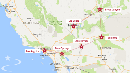 Desert Playground 14 Days Itinerary from Los Angeles ...
